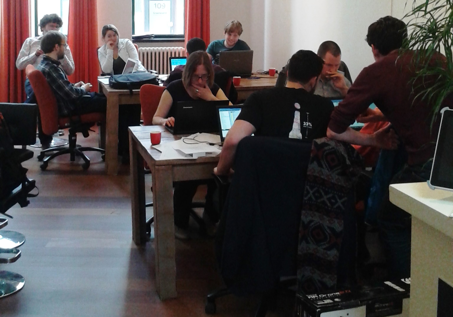 Hackaton e-logistiek, georganiseerd door Rijksuniversiteit Groningen en Districon