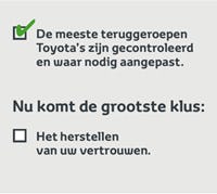 Toyota op de weg terug na recall-actie