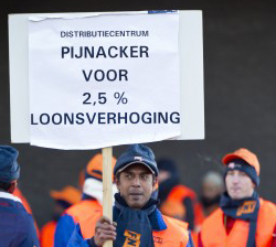 Staking bij Albert Heijn, distributiecentrum Pijnacker