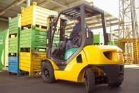 Verbrandingsheftrucks