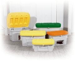 Rotatiegegoten strooigoedbakken