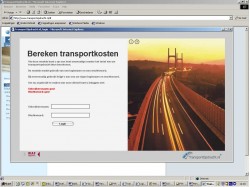 Online transportopdracht plaatsen