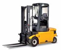 De heftruck met draaicabine van Jungheinrich