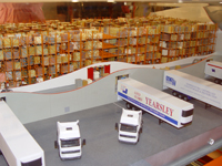 Schaalmodel magazijn van Wics