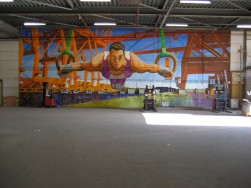 Muurschildering Steffex