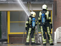 Brand magazijn Almere
