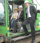 Drie generaties (vlnr) Lucas Doeleman, Co Doeleman en Edwin Doeleman