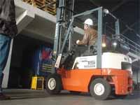 Heftruckchauffeur veroorzaakte ongeluk zelf