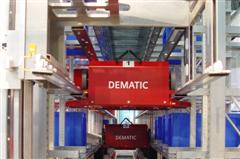 De Multishuttle, waaraan Dematic een oplossing voor mixed palletising zal koppelen.