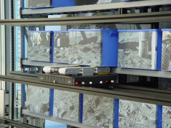 De shuttle van Servus in actie