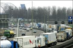 Langzaamaanactie truckers