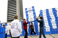 Protest tegen Logistiek Park Moerdijk