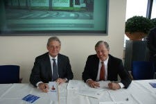 Directeur City Cargo Peter Hendriks (links): 'Kans dat de tram er komt is zeer aanzienlijk