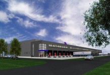 Artist impression van het nieuwe dc van Mooy in Hazeldonk.