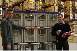 ND Logistics pickt de losse artikelen tegenwoordig met pick-karren die zijn uitgerust met pick-to-light.