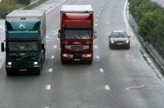 Inhaalverbod voor trucks wordt in België afgeschaft