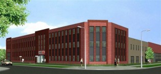 Het nieuwe onderkomen van Van Riet, dat begin 2010 klaar moet zijn.