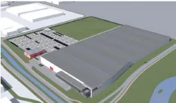DylanGroup bouwt nieuw magazijn op Borchwerf bij Roosendaal