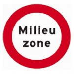 Leiden plaatst als een van de eerste gemeenten in Nederland het nieuwe milieuzone verkeersbord