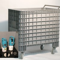 Engels ontwikkeld persluchtflessenkar voor ziekenhuizen