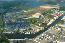 Bedrijventerrein Noordland in Bergen op Zoom (West-Brabant) herbergt Ricoh en het logistiek centrum van Mepavex dat maar liefst honderduizend vierkante meter groot is.