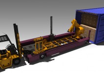 Het concept van het bedrijf TEUN is een van de container innovaties die gedemonstreerd wordt op de Scala Logistica 2009