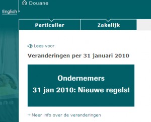 Hectische eerste dag nieuwe douaneregeling