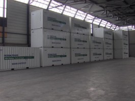Mondial VSN containers in nieuwe loods