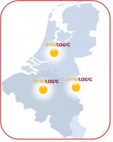 Dynalogic steunpunten in Benelux