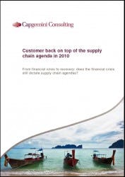 Supply Chain Agenda 2010, rapport van Capgemini