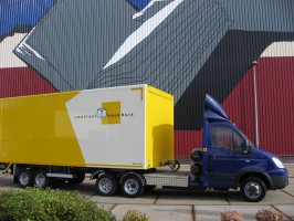 Boekendistributeur bevoorraad binnenstad op aardgas