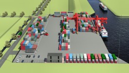 Versteijnen is ook betrokken bij de ontwikkeling van de nieuwe barge terminal op Vossenberg II