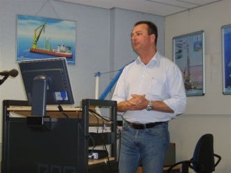 Gert Geeve, logistiek manager bij Huisman Equipment