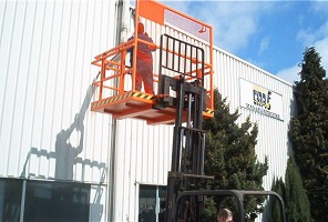 Hoogwerkbak voor heftruck