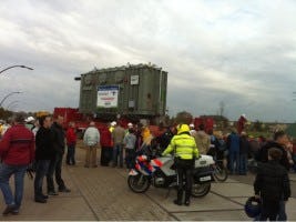 Loodzwaar transport Mammoet