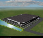 Artist impression van het nieuwe pand van Oskomera Group uit Deurne