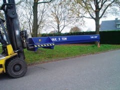 Snoeck Services heftruck kraanarm