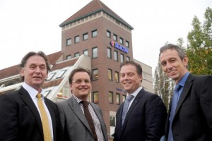 Seacon directie. v.l.n.r.: Jac Berden, Frank Hermans, Corné Geerts en Jan Schaerlaeckens