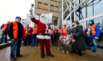 Werkonderbrekingen bij dc's Albert Heijn