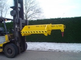 Ter Horst heftruck kraanarm