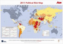 de Political Risk Map 2011 van de internationale verzekeringsmakelaar en risicoadviseur Aon. 