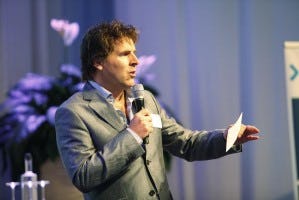 Toine van Peperstraten, dagvoorzitter tijdens de WMS-dag