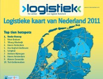 De Logistieke kaart van Nederland 2011 met daarop Venlo-Venray voor het tweede achtereenvolgende jaar als Logistieke hotspot nummer 1
