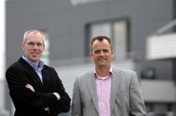 Chris Doodewaard en Jack Zagers van Otentic: '“We hebben een douaneapplicatie ontwikkeld die eenvoudig kon worden gekoppeld aan de systemen van D?hler. We zijn dus nu in staat om naar elkaar over en w