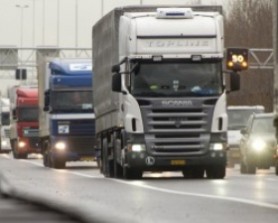 Meer goederen in buitenlandse vrachtwagens