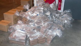 De partij drugs werd in juni aangetroffen door de douane.