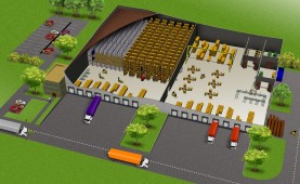 Dwarsdoorsnede van een manueel magazijn