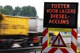 De hoge dieselprijs – in combinatie met krimpende volumes, toenemende concurrentie en krapper wordende marges - zet de transportsector zwaar onder druk. 