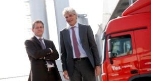 Ben Vos (links) en Frank Verhoeven van Vos Logistics