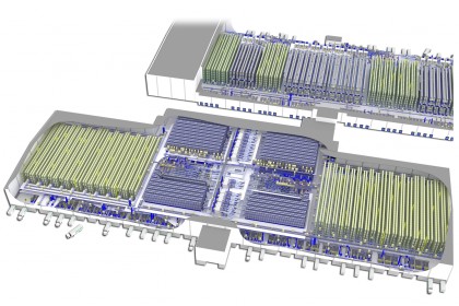 Het distributiecentrum van Mercadona in Ciempozuelos 